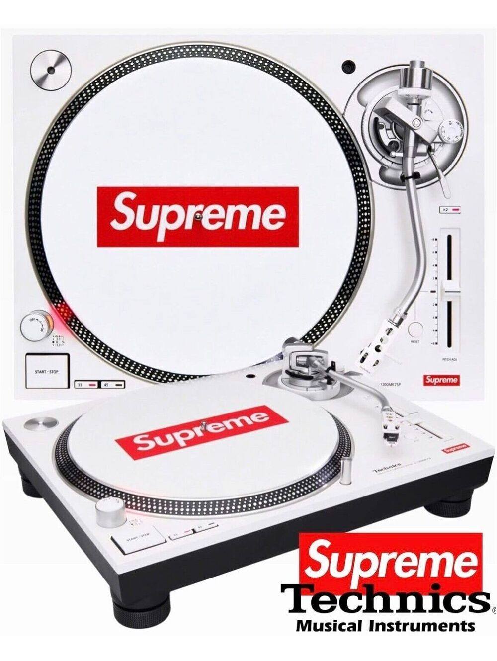 Supreme Technics SL-1200mk7 Turntable SET of 2 BRAND NEW